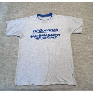 Vintage BFGoodrich Tires T-Shirt Gray Blue "When You're Ready to Get Serious" XL